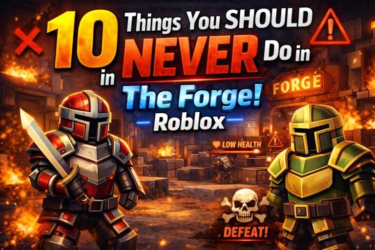 10 Things You Should NEVER Do in The Forge