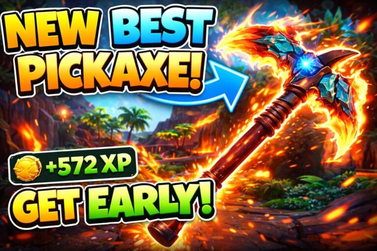 How to Get the New Best Pickaxe Early in Island 3 Update The Forge Roblox