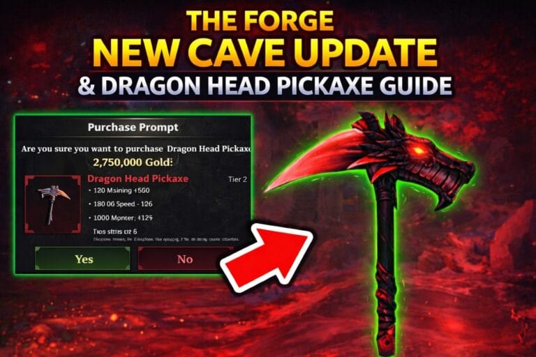 The Forge New Cave Update & Dragon Head Pickaxe Guide