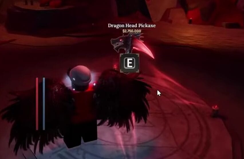 Dragon Head Pickaxe in The Forge